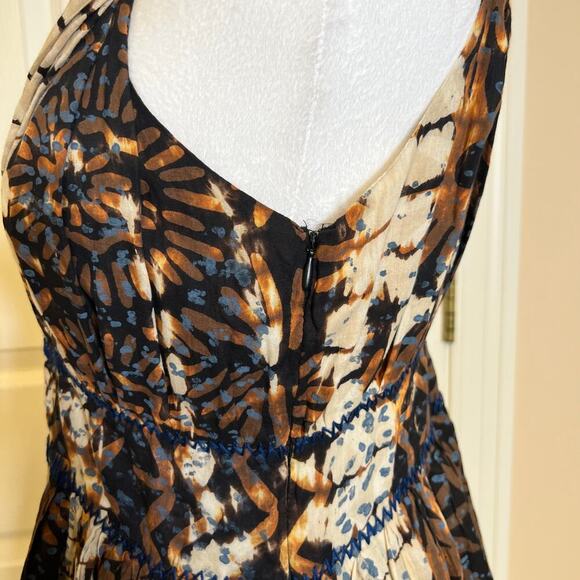 My Village RimZim Dadu Indian Designer Batik Print Mini Dress Size Medium - Picture 4 of 9
